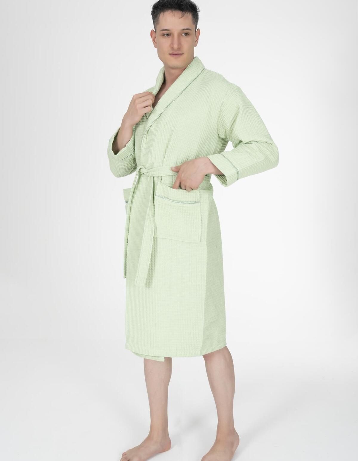 Varol Kaos Serisi Şal Yaka Pike Bornoz Sabahlık Varol Kaos Serisi Şal Yaka Pike Bornoz Sabahlık