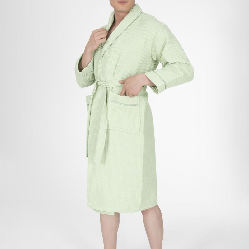 Varol Kaos Serisi Şal Yaka Pike Bornoz Sabahlık