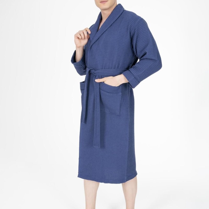 Varol Kaos Serisi Şal Yaka Pike Bornoz Sabahlık