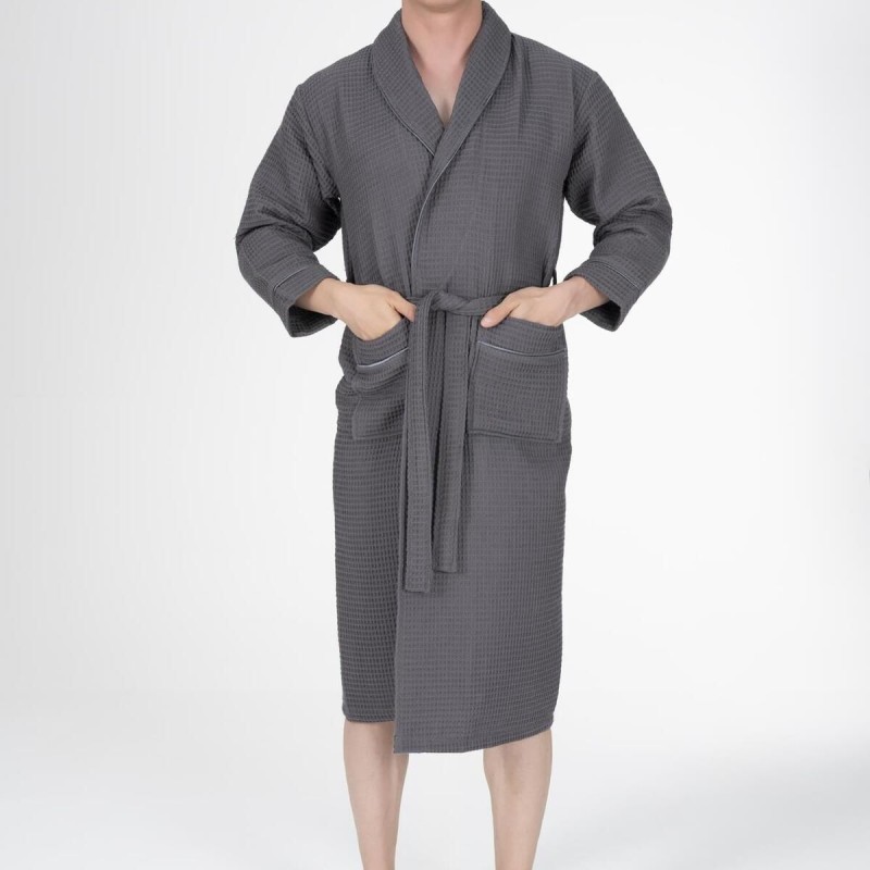 Varol Kaos Serisi Şal Yaka Pike Bornoz Sabahlık