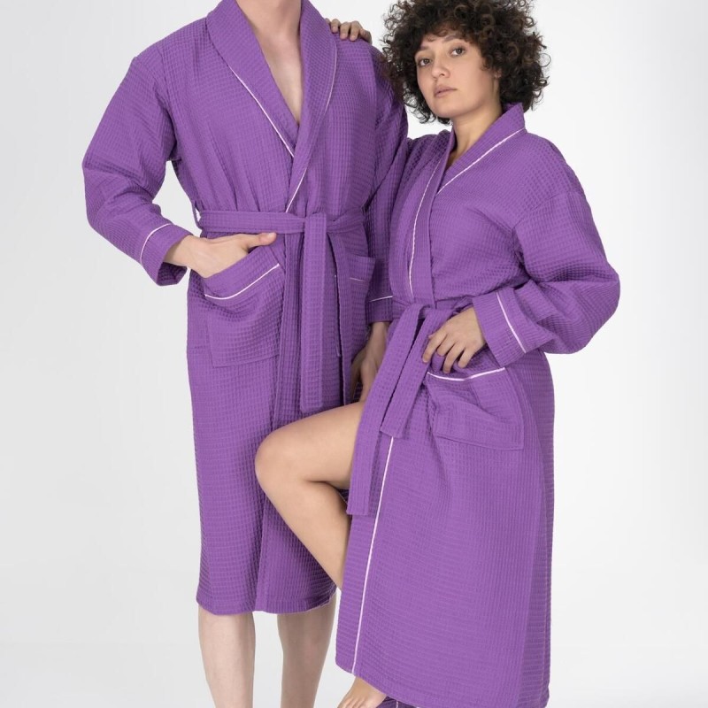 Varol Kaos Serisi Şal Yaka Pike Bornoz Sabahlık