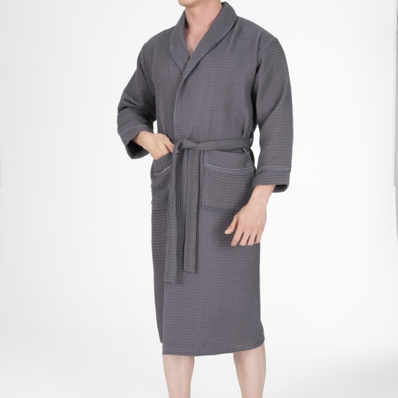 Varol Kaos Serisi Şal Yaka Pike Bornoz Sabahlık