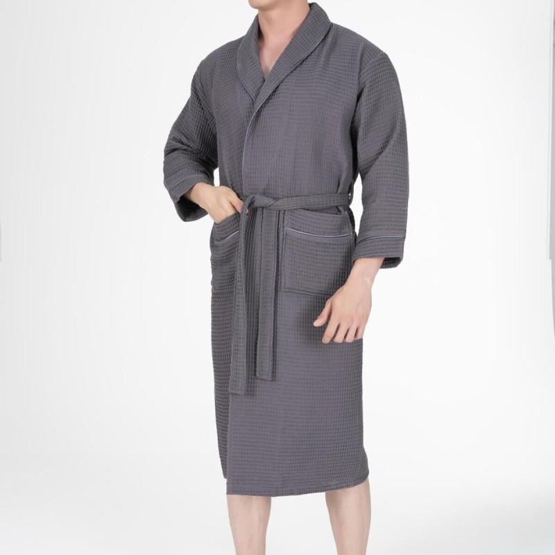 Varol Kaos Serisi Şal Yaka Pike Bornoz Sabahlık