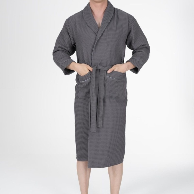 Varol Kaos Serisi Şal Yaka Pike Bornoz Sabahlık