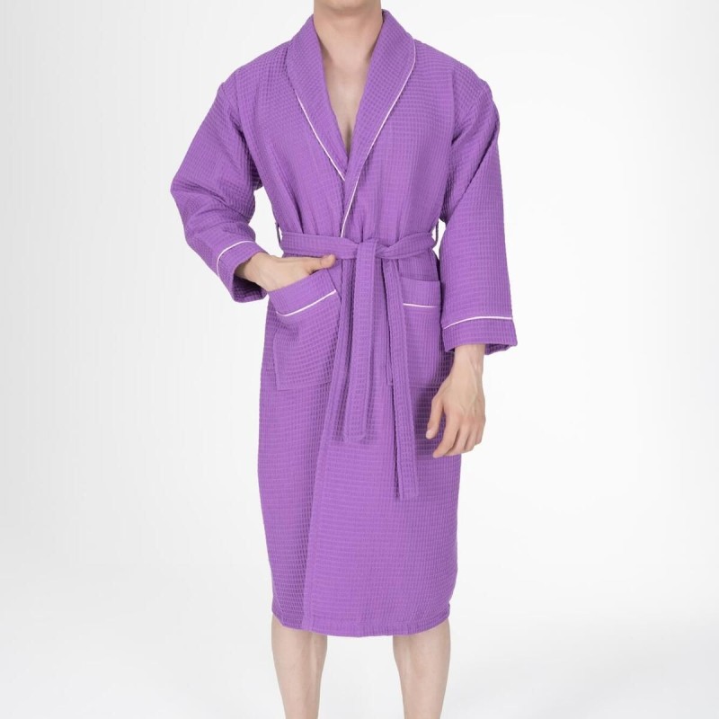 Varol Kaos Serisi Şal Yaka Pike Bornoz Sabahlık