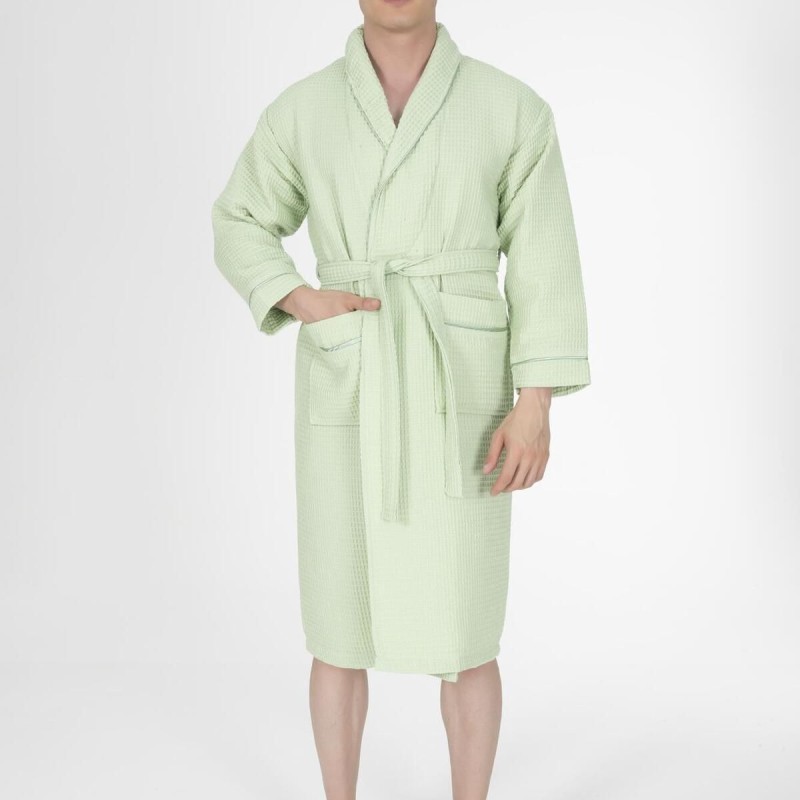 Varol Kaos Serisi Şal Yaka Pike Bornoz Sabahlık