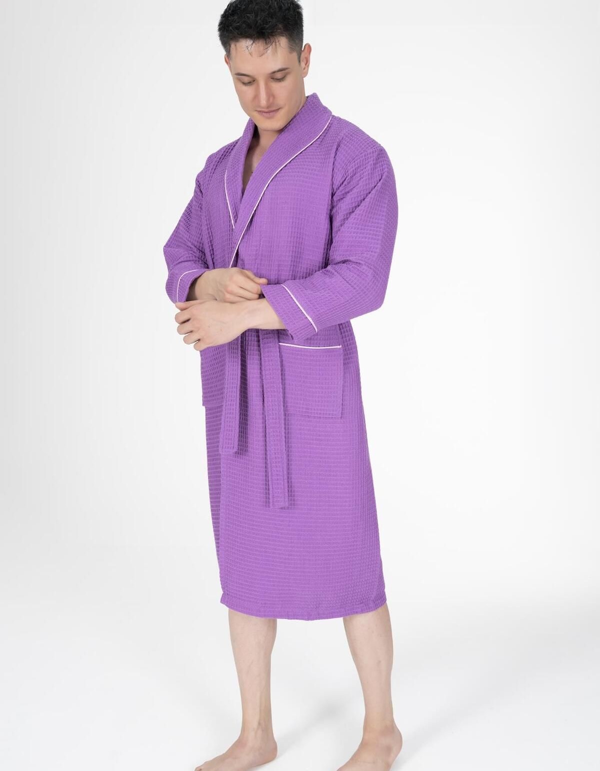 Varol Kaos Serisi Şal Yaka Pike Bornoz Sabahlık Varol Kaos Serisi Şal Yaka Pike Bornoz Sabahlık