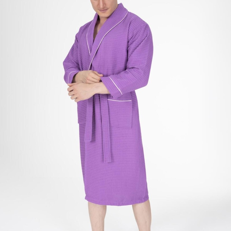 Varol Kaos Serisi Şal Yaka Pike Bornoz Sabahlık