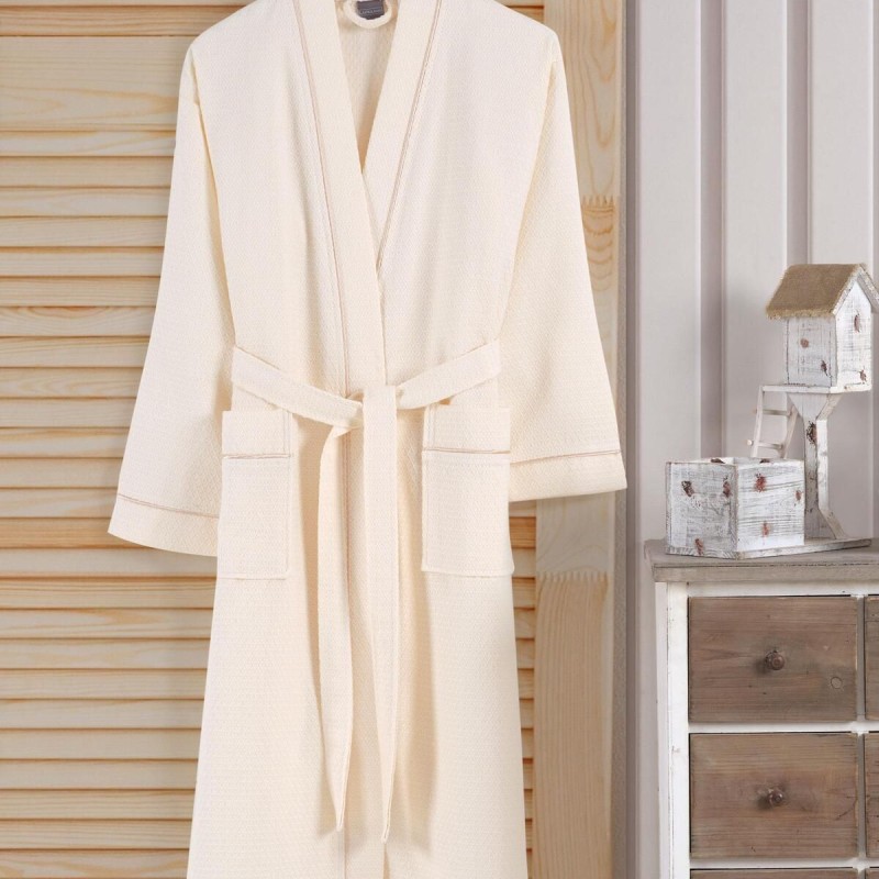 Varol Kaos Serisi Şal Yaka Pike Bornoz Sabahlık