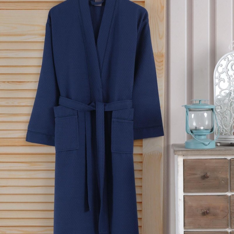 Varol Kaos Serisi Şal Yaka Pike Bornoz Sabahlık