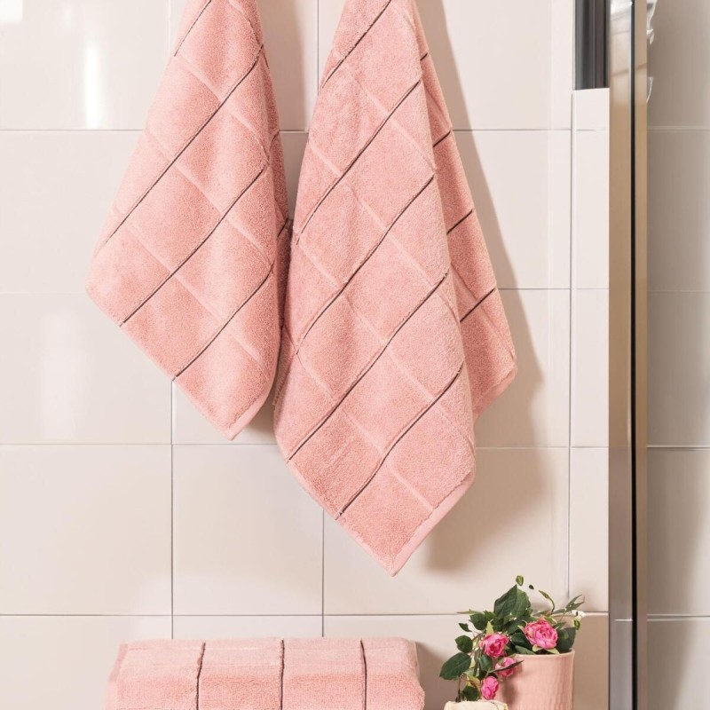 Varol Kare Micro Cotton Banyo Havlusu 90x150cm