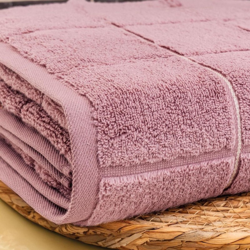 Varol Kare Micro Cotton Banyo Havlusu 90x150cm