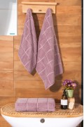 Varol Kare Micro Cotton El Havlusu 50x90cm görseli 5