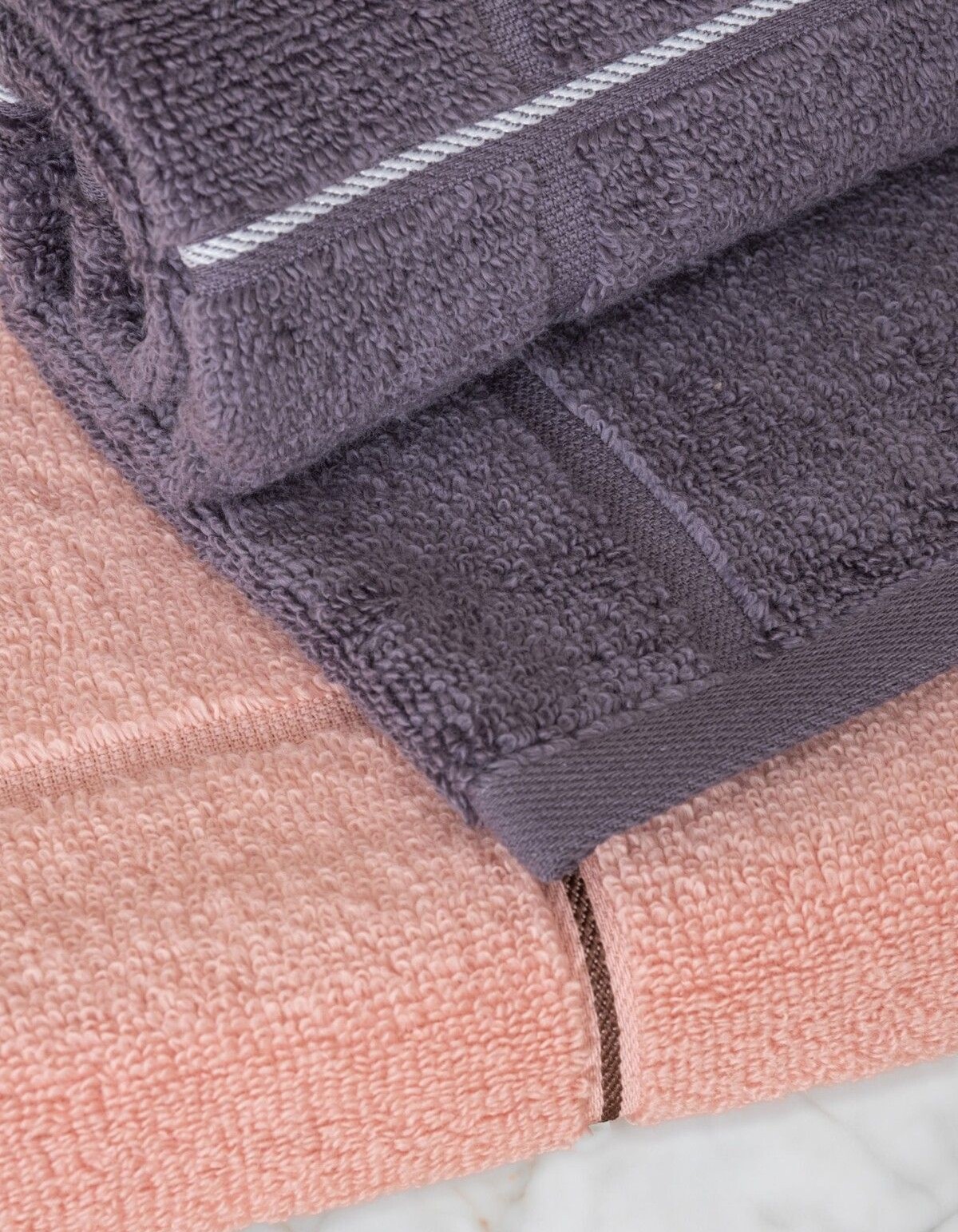 Varol Kare Serisi Micro Cotton 30x50cm 3 Lü Havlu Seti