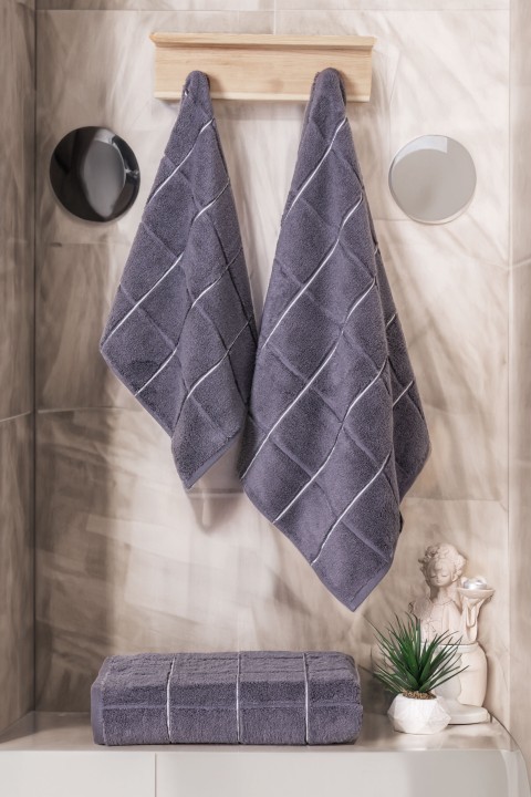 Varol KareMicro Cotton Banyo Havlusu 70X140cm SOMON