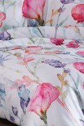 Varol Royal Saten 300TC Nevresim Takımı (Çift Nevresimli) Family Size  - SİLVİA görseli 2