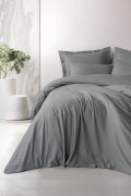 Cotton Box Plaid Ranforce Çift Kişilik Nevresim Takımı Plaid Gri