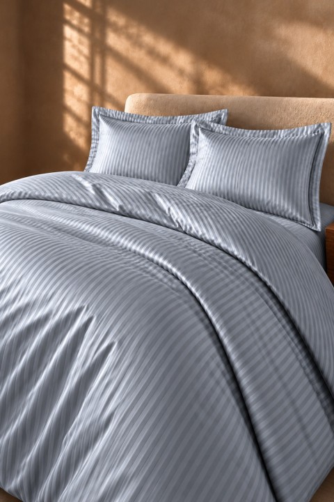 Varol Milano Serisi %100 Pamuk Saten King Size Nevresim Takımı – 220x240 cm, Oxford Yastık Kılıflı