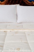 Varol Pure Woll Tek Kişilik Yün Yorgan (155x215 cm) – %100 Pamuk Kılıf | Bez Çantalı