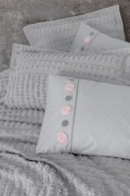 Cotton Box Limi Yatak Örtülü Nevresim Takımı Siva Gri
