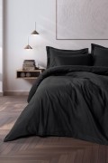 Cotton Box Plaid Ranforce Çift Kişilik Nevresim Takımı Plaid Siyah