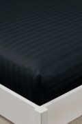 Varol %100 Pamuk Saten Stripe Tek Kişilik Lastikli Çarşaf Takımı – 30 cm – 1 Yastık Kılıfı görseli 3