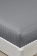 Varol %100 Pamuk Saten Stripe Tek Kişilik Lastikli Çarşaf Takımı – 30 cm – 1 Yastık Kılıfı görseli 4