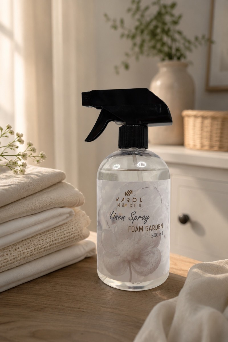 Varol Maison Foam Garden (Beyaz Sabun) Çamaşır ve Kumaş Spreyi 500 ml detay görseli