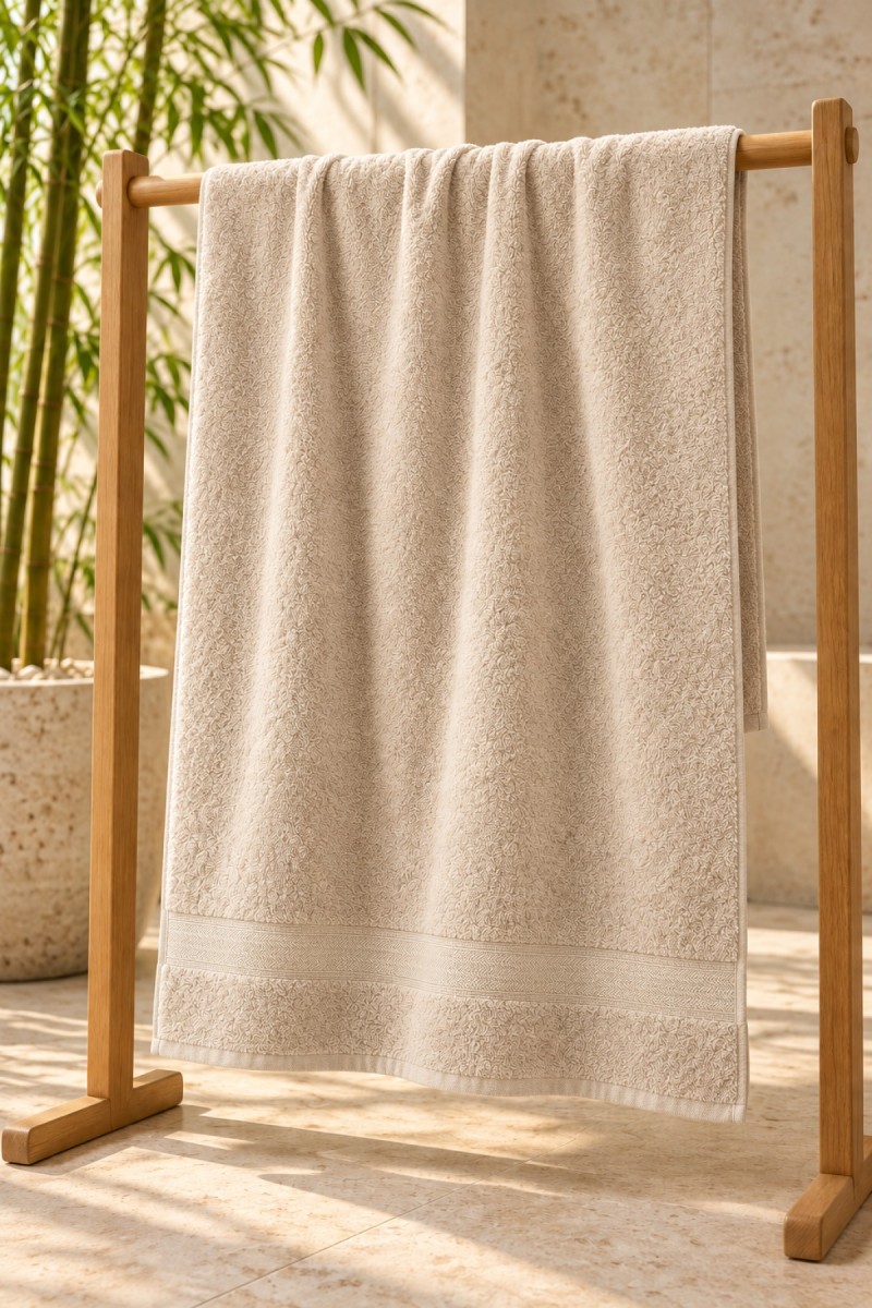 Varol Elegant Bambu Banyo Havlusu 80×150 cm – %70 Bambu %30 Pamuk