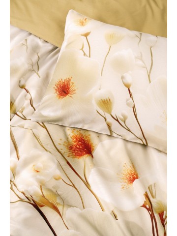 Cotton Box 3d Flower %100 Pamuk Saten  - Lumea Gold