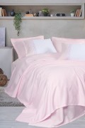 Cotton Box Lusso Bambu Çift Kişilik Pike Takımı Spruce Pudra
