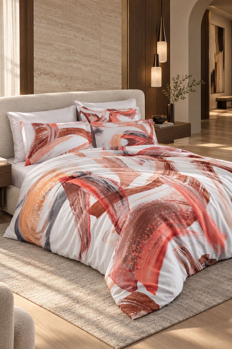 Varol Royal Saten Tek Kişilik 300TC Nevresim Takımı  - LİSA