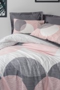 Cotton Box Modeline Tek Kişilik Nevresim Takımı Leron Gri görseli 3
