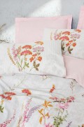 Cotton Box Modeline Çift Kişilik Nevresim Takımı Lilura Pembe görseli 2