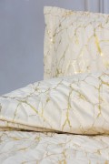 Cotton Box Smart Çift Kişilik Yatak Örtüsü Destello Krem görseli 3