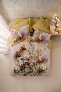 Cotton Box 3d Flower %100 Pamuk Saten  - Eloni Gold görseli 3