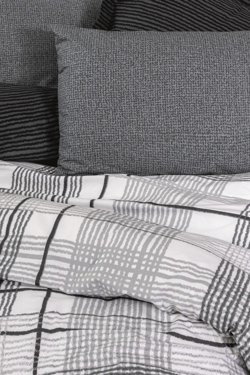 Cotton Box Modern Çift Kişilik Nevresim Takımı Will Antrasit