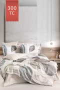 Varol Royal Saten 300TC Nevresim Takımı (Çift Nevresimli) Family Size  - FOLİA görseli 2