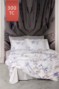 Varol Royal Saten 300TC Nevresim Takımı (Çift Nevresimli) Family Size  - ESSENZA görseli 2