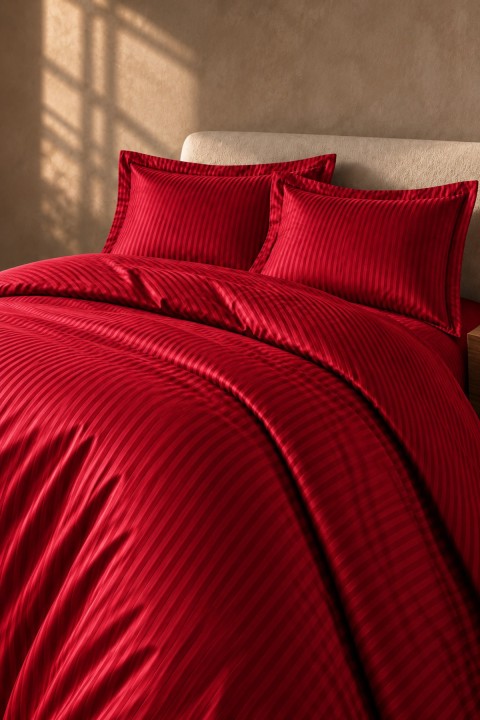 Varol Milano Serisi %100 Pamuk Saten King Size Nevresim Takımı – 220x240 cm, Oxford Yastık Kılıflı