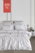 Varol Royal Saten 300TC Nevresim Takımı (Çift Nevresimli) Family Size  - GRİDA görseli 2