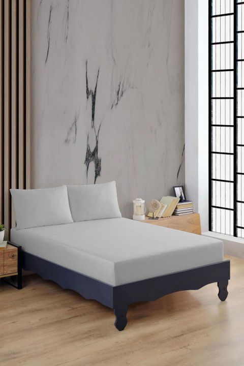 Varol Ranforce %100 Pamuk Çarşaf Takımı GRİ
