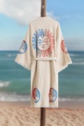 Varol Organik %100 Pamuk Kimono Yaka Sabahlık Bornoz - Dualis görseli 4