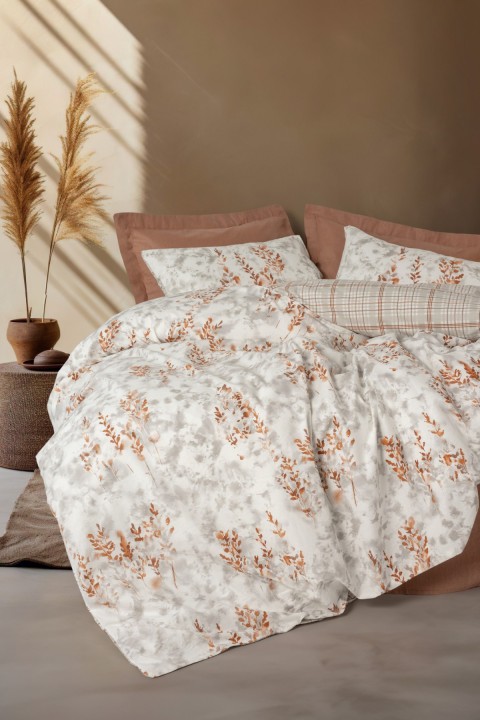 Cotton Box Modeline Tek Kişilik Nevresim Takımı Lamina Tarçın