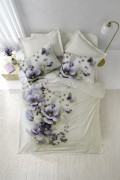 Cotton Box 3d Flower %100 Pamuk Saten  - Nayra Krem görseli 3