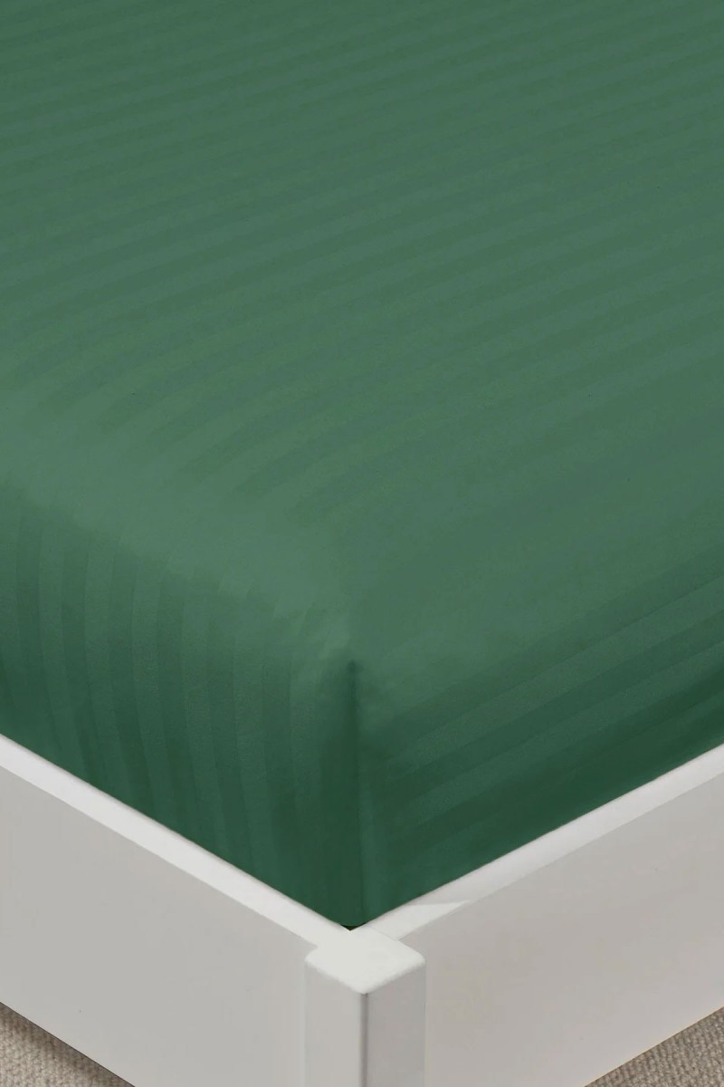 Varol %100 Pamuk Saten Stripe Battal Boy (King Size) Lastikli Çarşaf Takımı – 30 cm – 2 Yastık Kılıfı – 200x200cm detay görseli