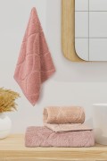 Varol Voli Serisi Micro Cotton 30x50cm 3 Lü Havlu Seti