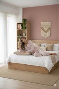 Varol %100 Pamuk Müslin Kadın Pijama Takımı - PEMBE