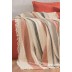 Varol 4 Katlı %100 Pamuk Müslin Pike & Yatak Örtüsü – 230x250 cm - KİREMİT