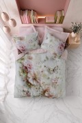 Cotton Box 3d Flower %100 Pamuk Saten  - Elara Pembe görseli 3